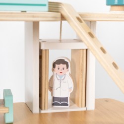 VIGA 44802 Drewniany Szpital 3-piętrowy