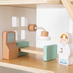 VIGA 44802 Drewniany Szpital 3-piętrowy