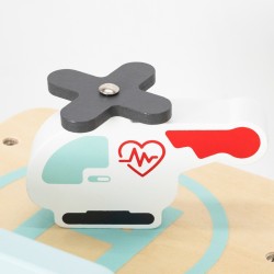 VIGA 44802 Drewniany Szpital 3-piętrowy