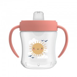 Dr.Brown TC61003 Kubek miękki ustnik 180ml różowy 6m+