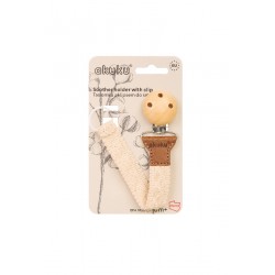 AKUKU A0715 Tasiemka / zawieszka do smoczka bawełna ecru