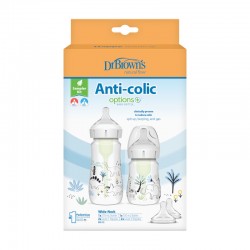 Dr.Browns WB02640 Zestaw startowy szeroka szyjka Options+ 1+1