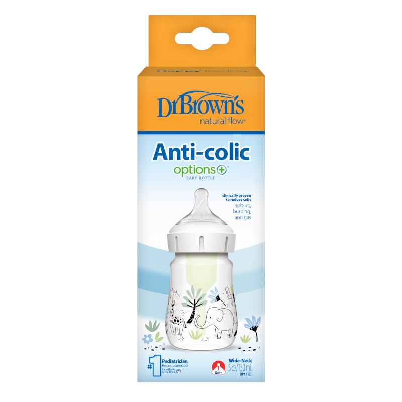 Dr.Browns WB51008 Butelka szeroka szyjka 150ml Options+Dżungla