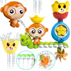 WOOPI E46699 Zabawka Wodna do kąpieli Małpka + kubek