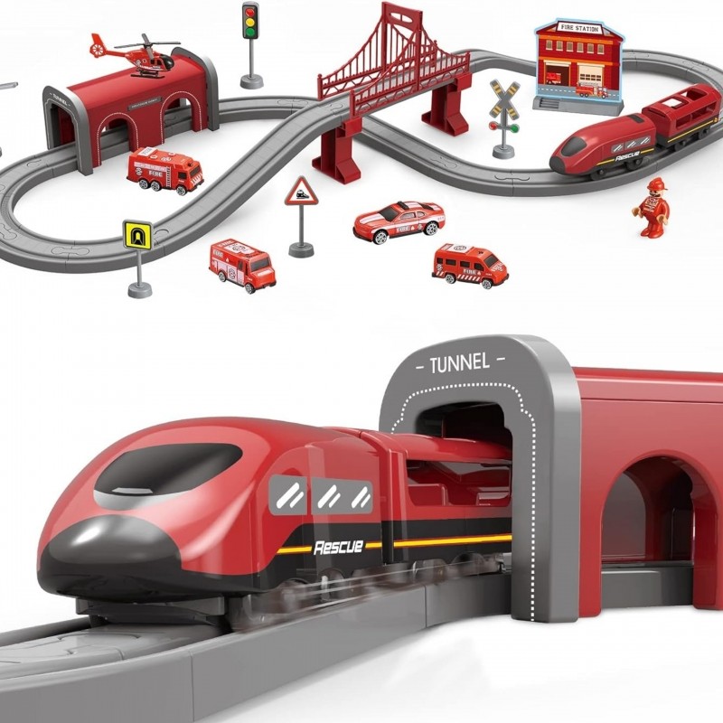 WOOPIE 57444 Zestaw kolejka  elektroniczna lokomotywa