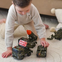 WOOPIE 57499 Zestaw Pojazdów Wojskowych wyrzutnia