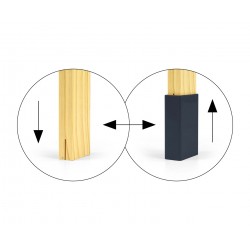 MILLY MALLY Drewniana kuchnia Astrid Black