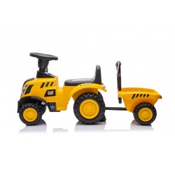 MOOVKEE Traktor z przyczepą CAT yellow