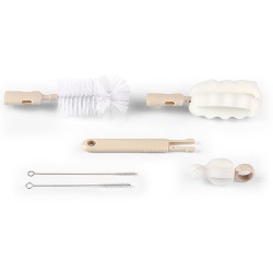 B.O.735/04 Szczoteczki do butelki i smoczków z wymiennąrączką beżowe