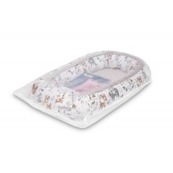 KOKON VELVET 80x45 BIAŁY LEŚNA PRZYGODA + PODUSZKA