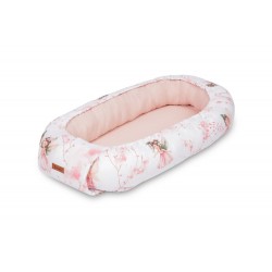 KOKON MUŚLIN WRÓŻKI RÓŻOWY 80x45 + PODUSZKA