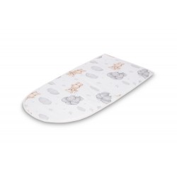 KOKON MUŚLIN TEDDY SZARY 80x45 + PODUSZKA