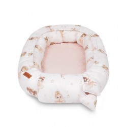 KOKON MUŚLIN BALETNICE RÓŻOWE 80x45 + PODUSZKA