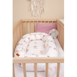 KOKON MUŚLIN BALETNICE RÓŻOWE 80x45 + PODUSZKA