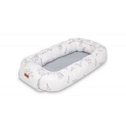 KOKON MUŚLIN GAŁĄZKA ZIELONY 80x45 + PODUSZKA