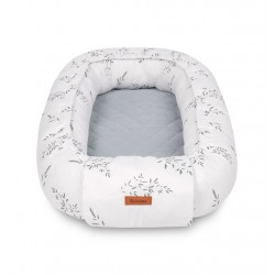 KOKON MUŚLIN GAŁĄZKA ZIELONY 80x45 + PODUSZKA