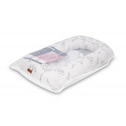 KOKON MUŚLIN GAŁĄZKA ZIELONY 80x45 + PODUSZKA