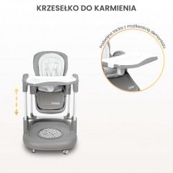 KRZESEŁKO DO KARMIENIA SITRON GREY