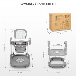KRZESEŁKO DO KARMIENIA SITRON GREY