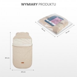 ŚPIWOREK 3w1 BARANEK CIEMNY BEŻ