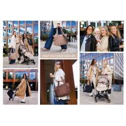 1672/03 TORBA DLA MAMY DO WÓZKA CAMI CZEKOLADOWA