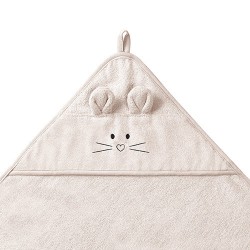 1553/05 OKRYCIE KĄPIELOWE  BAMBUSOWE 100 X 100 JASNY BEŻ