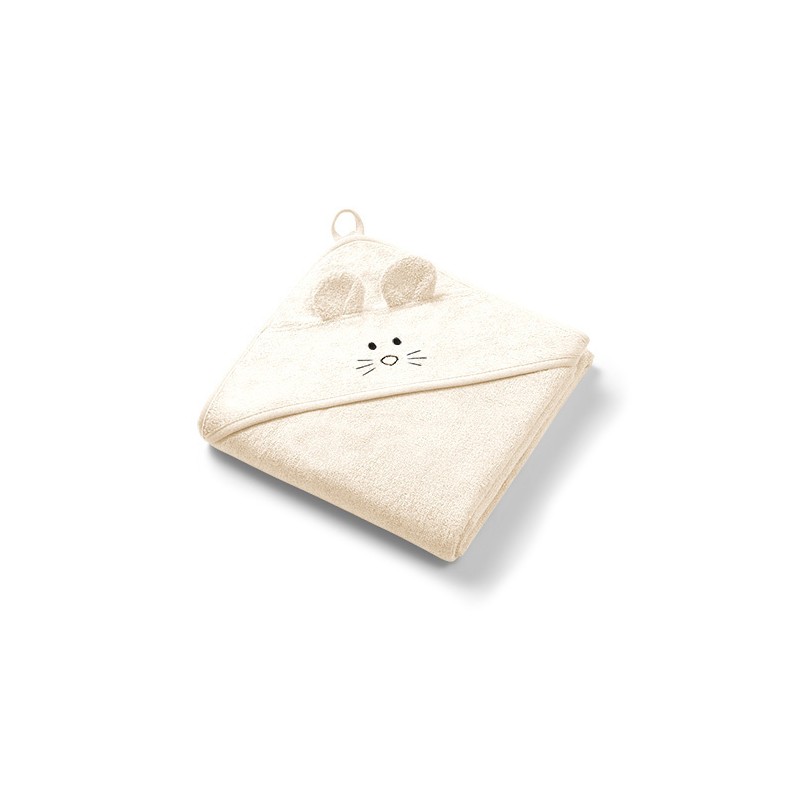 1553/07 OKRYCIE KĄPIELOWE BAMBUSOWE 100 X 100 KREMOWE