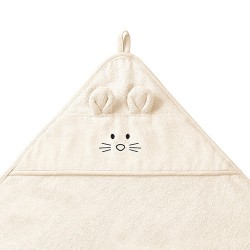 1553/07 OKRYCIE KĄPIELOWE BAMBUSOWE 100 X 100 KREMOWE