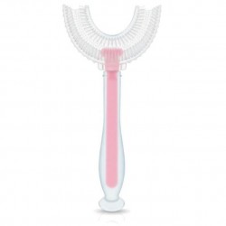 2322 SZCZOTECZKA SILIKONOWA "U" DO ZĘBÓW RÓŻOWA BL232