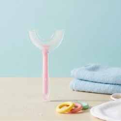 2322 SZCZOTECZKA SILIKONOWA "U" DO ZĘBÓW RÓŻOWA BL232