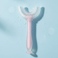 2322 SZCZOTECZKA SILIKONOWA "U" DO ZĘBÓW RÓŻOWA BL232