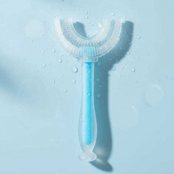 2469 SZCZOTECZKA SILIKONOWA "U" DO ZĘBÓW NIEBIESKA BL246