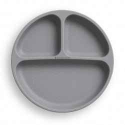 5903 TALERZYK 3-DZIELNY Z PRZYSSAWKAMI CIEMNO SZARY BL590