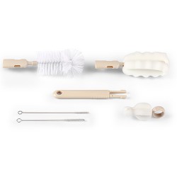 735/04 ZESTAW SZCZOTEK DO BUTELEK I SMOCZKÓW  BEŻOWE