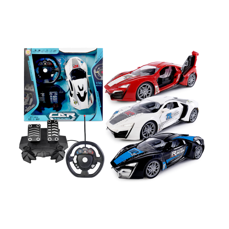 ARTYK 179846 Auto zdalnie sterowane z kierownicą i pedałami mix