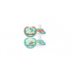 AVENT SCF376/28 Smoczek Ultra Air 6-18m 2 szt. kameleon/małpka