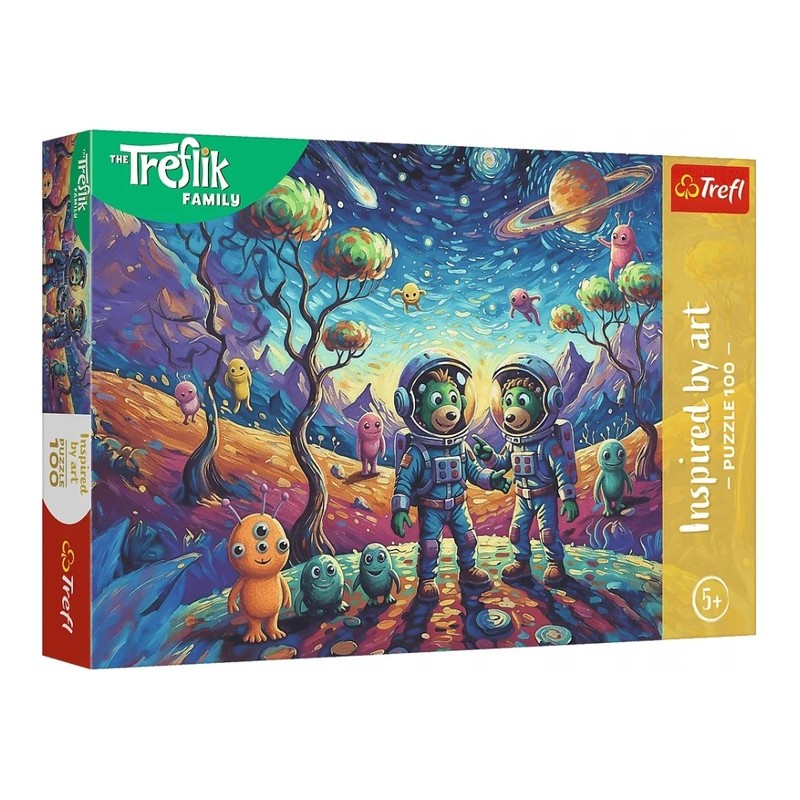 TREFL 16562 Puzzle 100 Kosmiczne fantazje / Rodzina Treflików