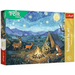 TREFL 16564 Puzzle 100 Przy ognisku / Rodzina Treflików