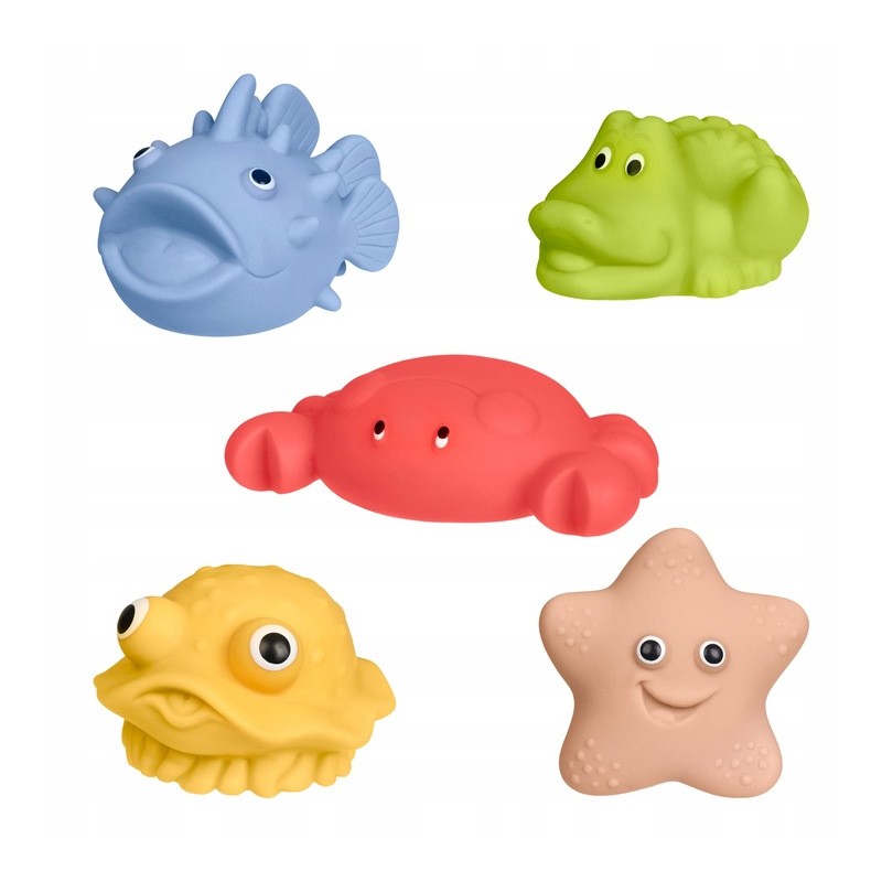 TULLO 522 Zwierzątka do kąpieli 5szt. bez dziurki Higieniczne
