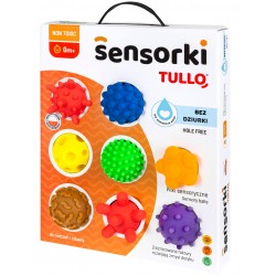 TULLO 802 Piłki sensoryczne Sensorki 8 szt. bez dziurki
