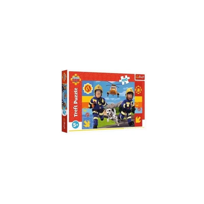 TREFL 16518 Puzzle 100 Zawsze pomocny Strażak Sam