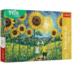 TREFL 16560 Puzzle 100 Spacer wśród słoneczników / Rodzina Treflików