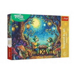 TREFL 16561 Puzzle 100 Spotkanie w kawiarni / Rodzina Treflików
