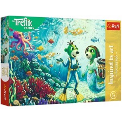 TREFL 16565 Puzzle 100 Magia głębin / Rodzina Treflików
