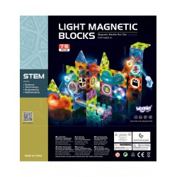 WOOPIE 40000 Magnetyczne klocki Tor świetlny 75 el.