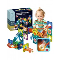 WOOPIE 40017 Magnetyczne klocki Tor świetlny 49 el.