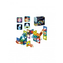 WOOPIE 40017 Magnetyczne klocki Tor świetlny 49 el.