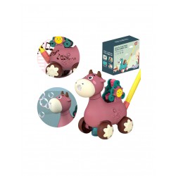 WOOPIE 44886 Pchacz Krówka z dźwiękiem różowy