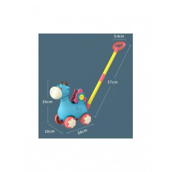WOOPIE 44893 Pchacz Krówka z dźwiękiem niebieski