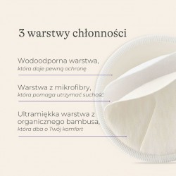 5357 WKŁADKI LAKTACYJNE WIELORAZOWE 4SZT LANSINOH